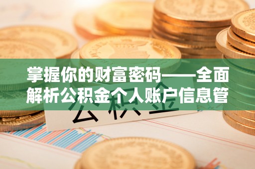 铁力掌握你的财富密码——全面解析公积金个人账户信息管理与优化